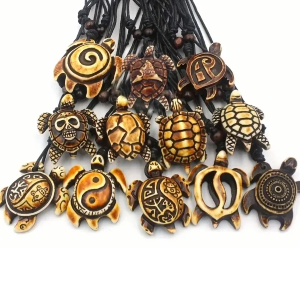 NWOT Unisex Acrylic Turtle Adjustable Necklaces! You get 1 random necklace!